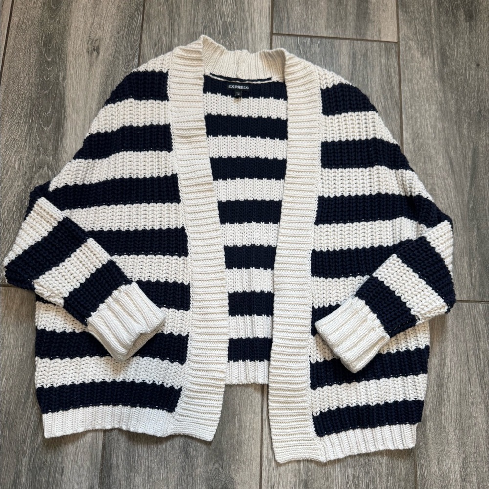 Express Women's Striped Chunky Sweater